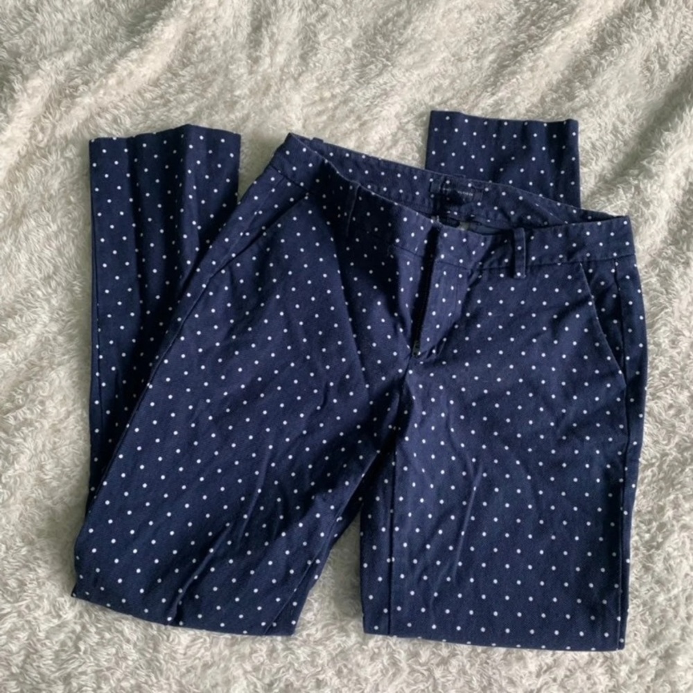 Tommy Hilfiger Navy Polka Dot Skinny Jeans